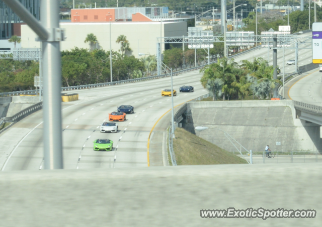 Lamborghini Aventador spotted in Miami, Florida