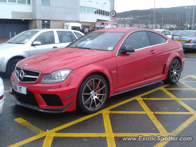 Mercedes C63 AMG spotted in Swansea, United Kingdom