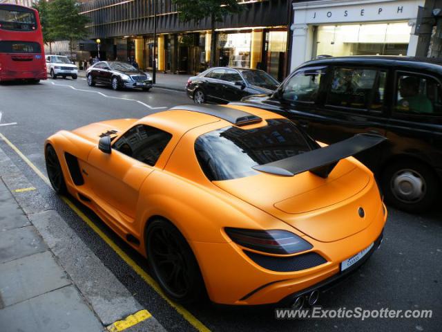 Mercedes SLS AMG spotted in London, United Kingdom