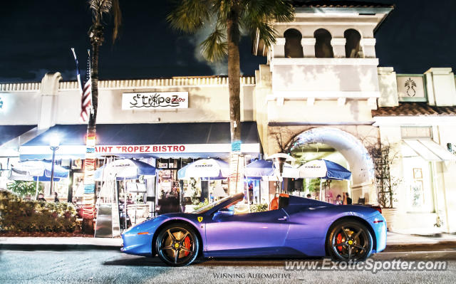 Ferrari 458 Italia spotted in Fort Lauderdale, Florida