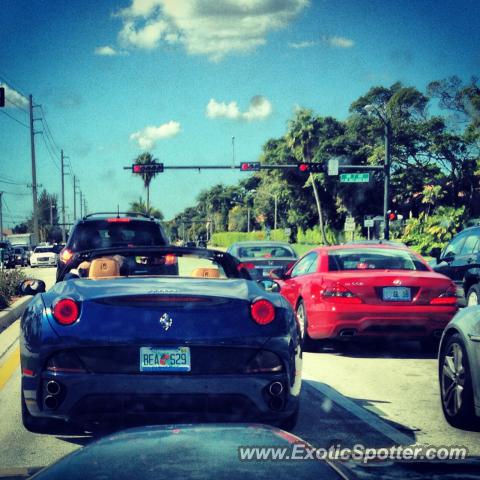 Ferrari California spotted in Boca Raton, Florida