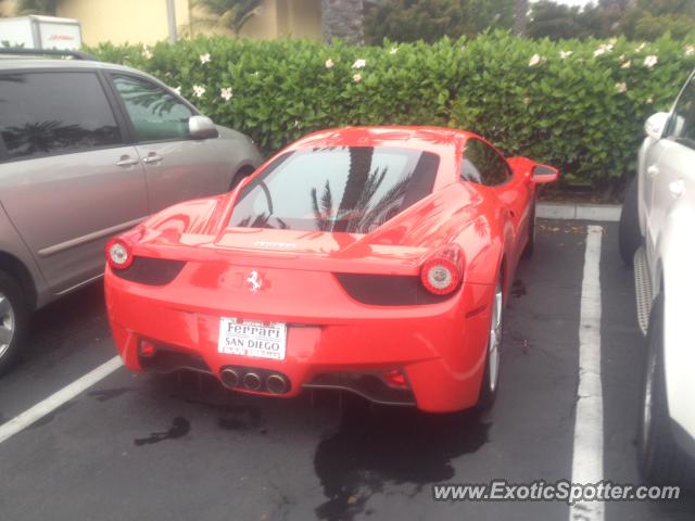 Ferrari 458 Italia spotted in Carmel Valley, California