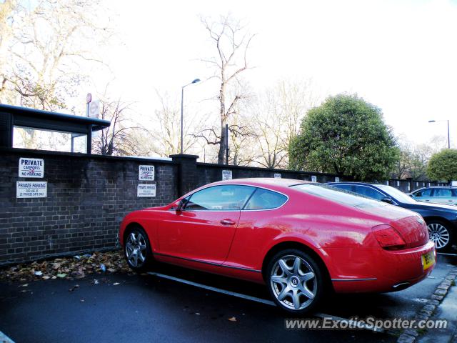 Bentley Continental spotted in London, United Kingdom