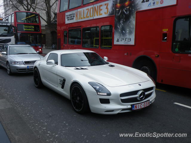 Mercedes SLS AMG spotted in London, United Kingdom