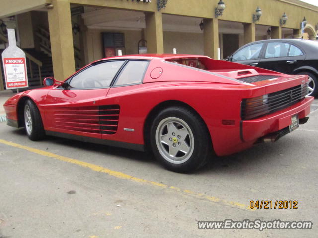 Ferrari Testarossa spotted in Del Mar, California