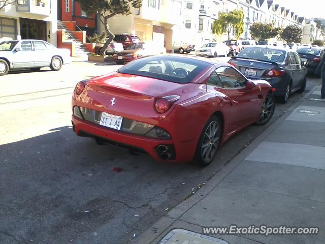 Ferrari California spotted in San Francisco, California