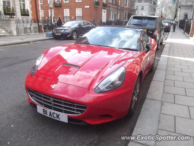 Ferrari California spotted in London, United Kingdom