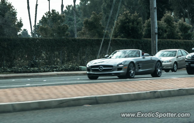 Mercedes SLS AMG spotted in Newport Beach, California