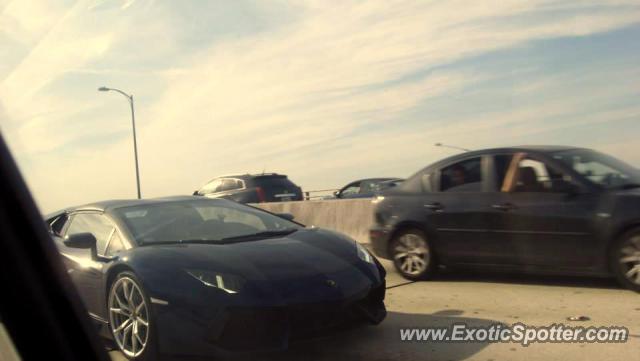 Lamborghini Aventador spotted in Miami, Florida