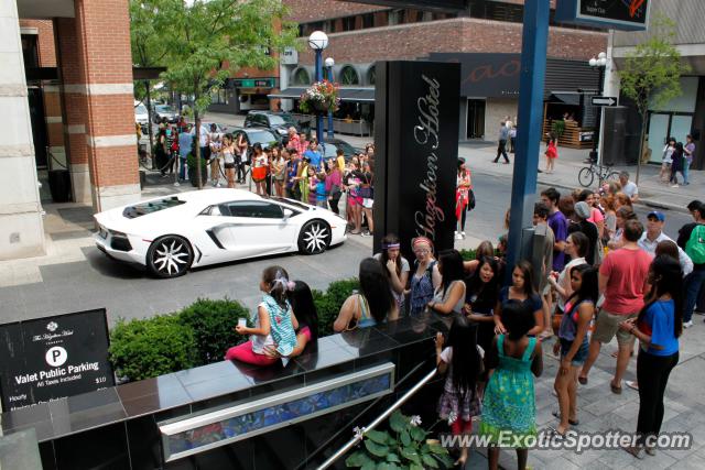 Lamborghini Aventador spotted in Yorkville, ON, Canada
