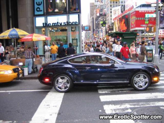 Bentley Continental spotted in Manhattan, New York