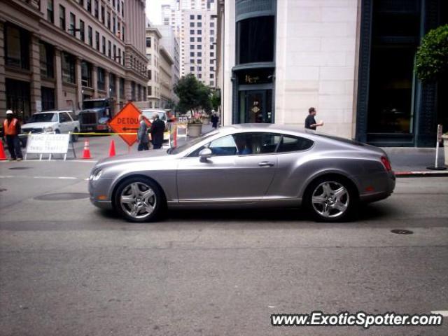Bentley Continental spotted in San Francisco, California