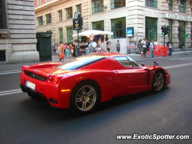 Ferrari Enzo spotted in Rome, Italy