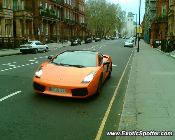 Lamborghini Gallardo spotted in London, United Kingdom