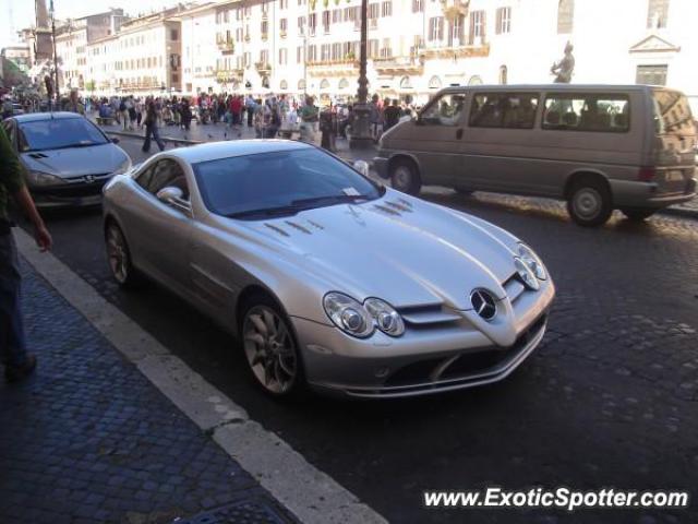 Mercedes SLR spotted in Rome, Italy