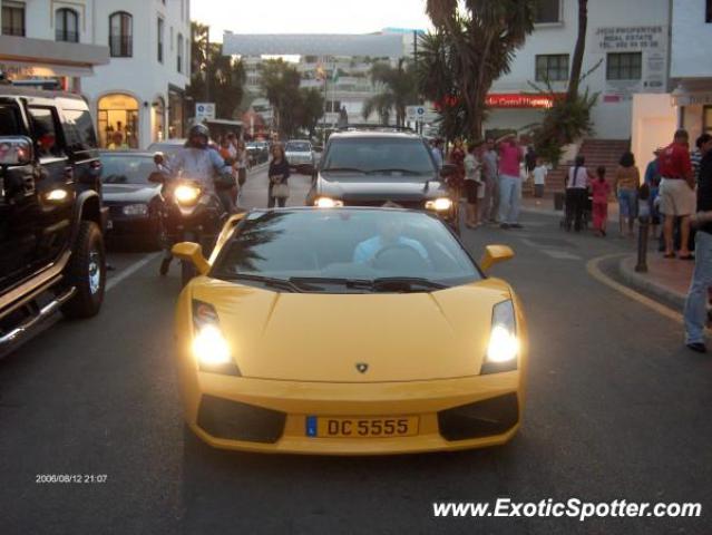 Lamborghini Gallardo spotted in Puerto Banus, Spain