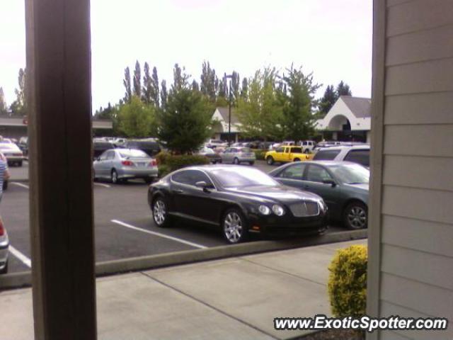 Bentley Continental spotted in Mercer Island, Washington