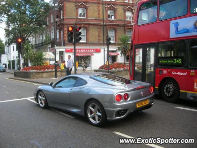 Ferrari 360 Modena spotted in London, United Kingdom