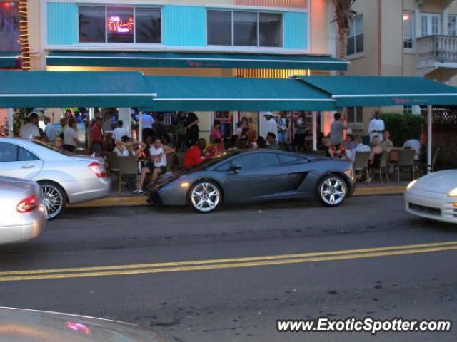 Lamborghini Gallardo spotted in South Miami Beach, Florida