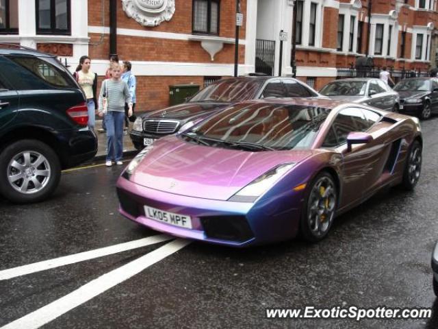 Lamborghini Gallardo spotted in London, United Kingdom
