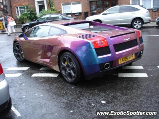 Lamborghini Gallardo spotted in London, United Kingdom