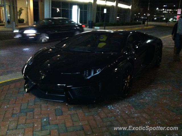 Lamborghini Aventador spotted in Tysons Corner, Virginia