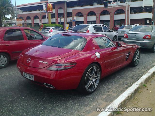 Mercedes SLS AMG spotted in João Pessoa, PB, Brazil