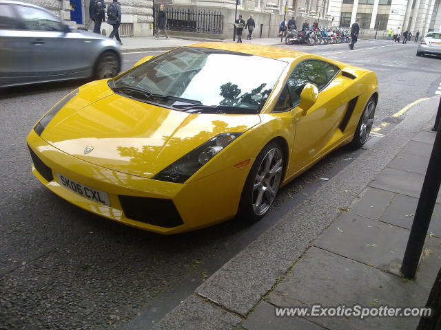 Lamborghini Gallardo spotted in London, United Kingdom