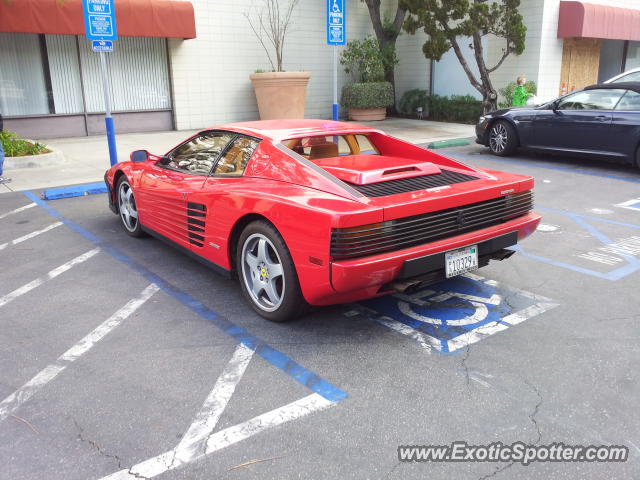 Ferrari Testarossa spotted in Palos Verdes, California