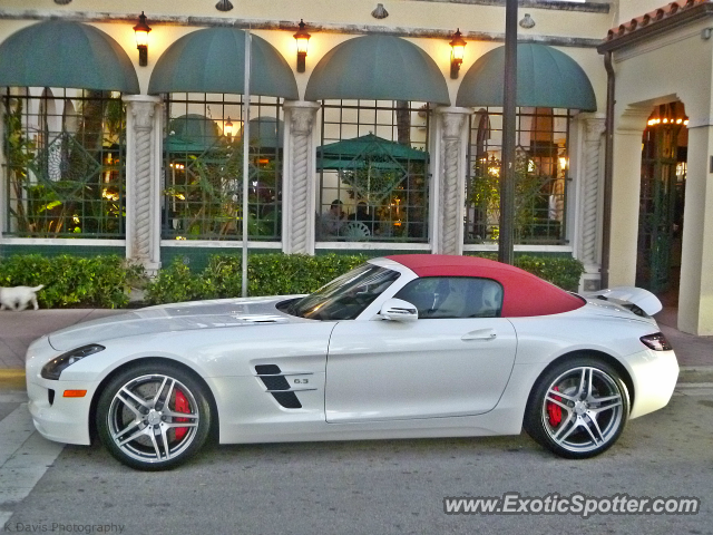 Mercedes SLS AMG spotted in Miami Beach, Florida