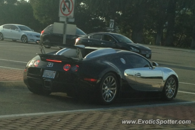 Bugatti Veyron spotted in Newport Beach, California