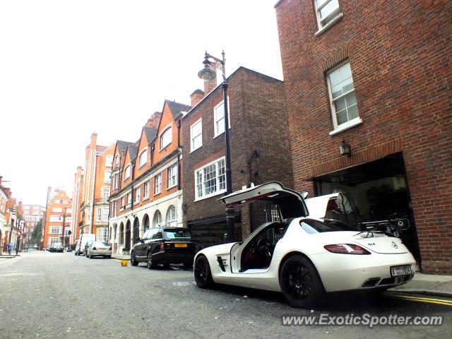 Mercedes SLS AMG spotted in London, United Kingdom