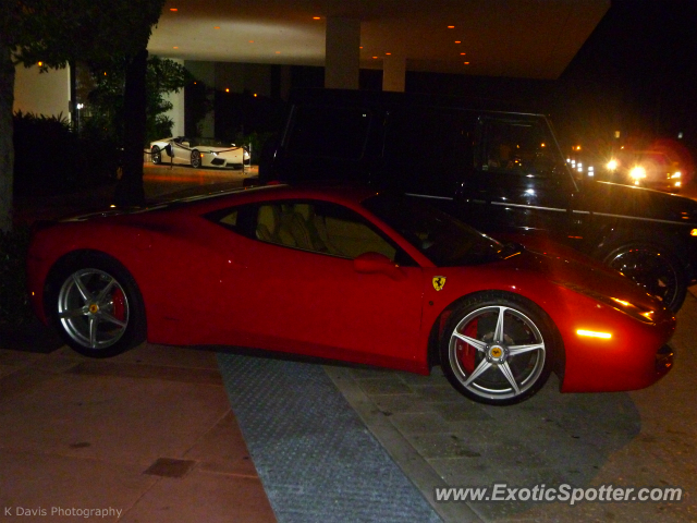 Ferrari 458 Italia spotted in Miami Beach, Florida