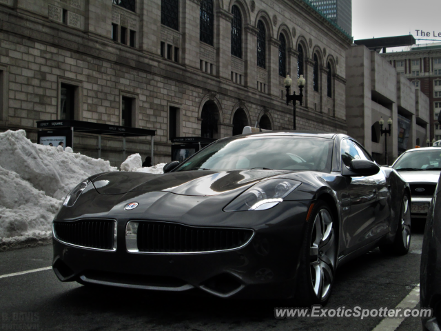 Fisker Karma spotted in Boston, Massachusetts