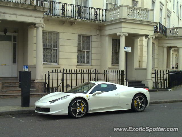 Ferrari 458 Italia spotted in London, United Kingdom