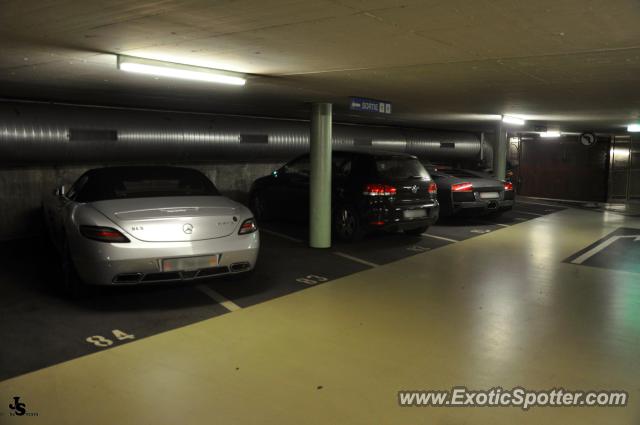 Mercedes SLS AMG spotted in Geneva, Switzerland