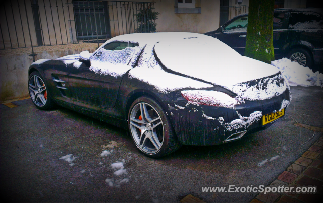 Mercedes SLS AMG spotted in Besançon, France