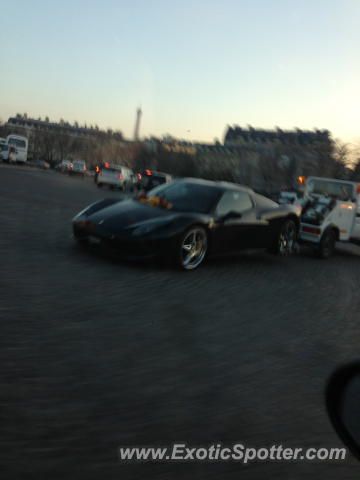 Ferrari 458 Italia spotted in Paris, France
