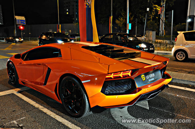Lamborghini Aventador spotted in Bukit Bintang KL, Malaysia