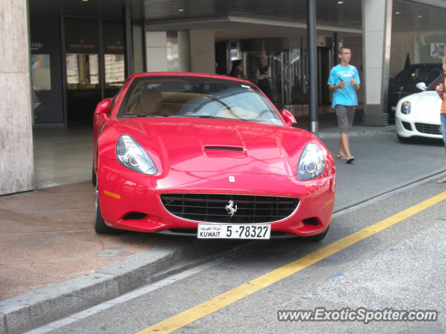 Ferrari California spotted in Geneva, Switzerland