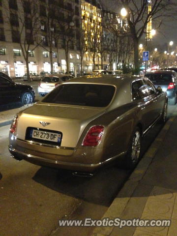 Bentley Mulsanne spotted in PARIS, France