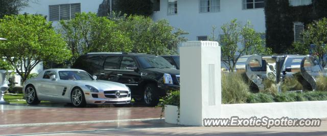 Mercedes SLS AMG spotted in Miami Beach, Florida