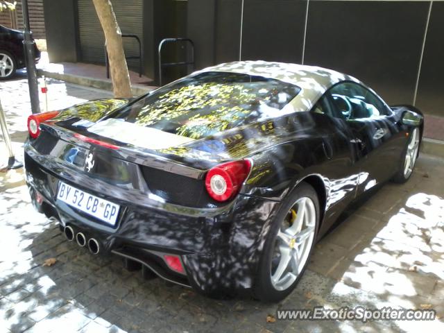 Ferrari 458 Italia spotted in Sandton, South Africa