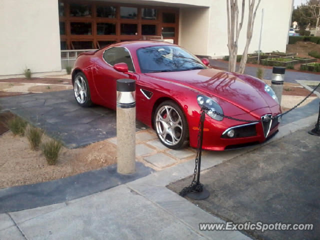 Alfa Romeo 8C spotted in Riverside, California