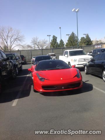 Ferrari 458 Italia spotted in El Paso, Texas