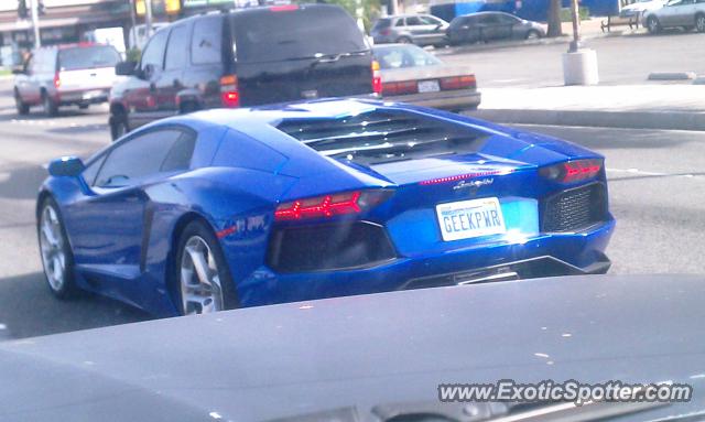 Lamborghini Aventador spotted in Anaheim, California