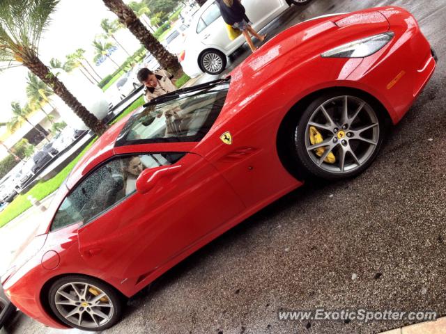 Ferrari California spotted in Miami, Florida
