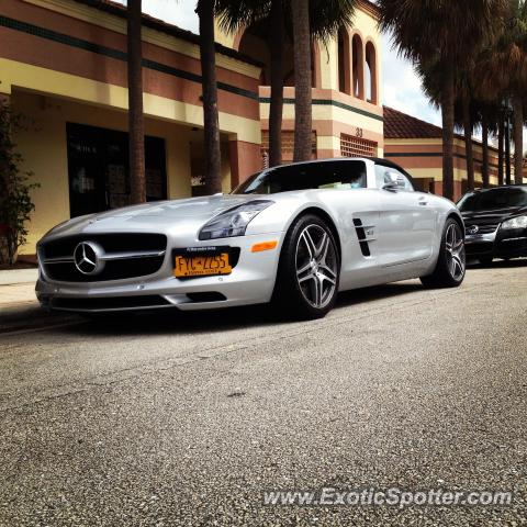Mercedes SLS AMG spotted in Boca Raton, Florida