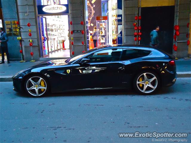 Ferrari FF spotted in Milan, Italy