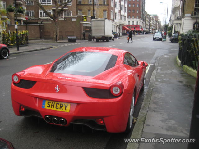 Ferrari 458 Italia spotted in London, United Kingdom